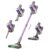 WLOTPO Vacuum Cleaners for Home,Cordless Vacuum Cleaner,Lightweight Stick Vacuum Cordless Rechargeable,Self-Standing Design,LED Touch Screen,Vacuum for Hardwood Floors,Carpet,Pet Hair(Blue Purple)