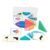 Wmqbjta Travel Tangram Puzzle Spatial Structure Building Blocks Gift Boys Girls Geometry Fun for Kids Wooden Pattern Blocks