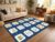 WNCYTZ 15 Seats Learning Educational Kids Classroom Rug Elementary 1.5×2.5
