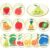 Woanger 24 Pcs Fruit Carpet Circles for Classroom Sitting 13.78 Inch Round Classroom Rug Non Slip Carpet Sitting Floor Seats for Elementary Preschool Daycares 100th Day of School Learning Playing Area