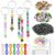WoBiogHo 675 PCS DIY Keychain Making Kit with Letter and Heart Beads