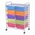 WODHAZNC 15 Drawer Rolling Storage Cart Tools Scrapbook Paper Office School Organizer Mutli Color Home Furniture