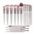 WODHAZNC 18 Makeup Brush Set Wooden Handle Blush Soft Beauty Hair Tools