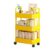 WODHAZNC 3 Tier Rolling Trolley Multi-Storey Cart Storage Shelf Movable Gap Rack Kitchen Bathroom Slide Organizer