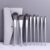 WODHAZNC 8 Makeup Brush Set Soft Wood Handle Loose Concealer Eyeshadow Full