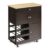 WODHAZNC Kitchen Carts Rolling Island Serving Cart Storage Cabinet with Wine Rack