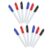 WOFASHPURET 12pcs Ultra Fine Tip Dry Erase Markers with Eraser Cap for Office and Classroom Use, Quick Drying and Lightweight Plastic Whiteboard Pens for Teachers and Students