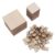 WOFASHPURET 200pcs Unfinished Wood Squares for DIY Crafts and 3D Greeting Cards, Consistent Thickness Rustic Wooden Square Pieces Easy Storage, Beige Wood Cutouts for Painting and Home