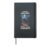 Wolf Cage Warning Quote Fierce Moonlit Animal Graphic Hardcover Journal, Black