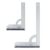 wolfcraft Universal Angle & Try Square Set – 8654000-2 angles for measuring, marking, drawing and guided cutting