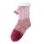 Woman Socks Fleece Lined Cable Knit Pom Pom Cozy Indoor Winter Warm (Pink)