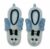 Women’s Butterfly Non-Slip Gripper Socks, Fuzzy Slipper Socks, Size 5-10