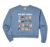 Women’s Dog Body Language Chart Cute Puppy Emotions Comfort Colors Crop Sweatshirt