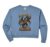 Womens Dumbbells And Dragons Fantasy Gym Gamer Workout Comfort Colors Crop Sweatshirt