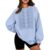 Womens Embroidered Sweatshirt Kangaroo Pocket Oversized Hooded Sweatshirt