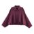 Women’s Faux Suede Bomber Cropped Jacket Zip-Up Fall Trendy Coat (Red,X-Large)