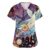 Women’s Halloween Scrub Top Ghost Nurse Work Shirt(Yellows 4X-Large)