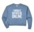 Womens I’d Rather Be Online Funny Mind Reader Comfort Colors Crop Sweatshirt
