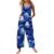 Women’s Jumpsuits Boho Baggy One Piece Cute Sleeveless Overalls Vintage Wide Leg Long Pant Spooky Season Outfit(1-Dark Blue,X-Large)