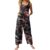 Women’s Jumpsuits Spring Summer Pumpkin One Piece Vintage Floral Print Spooky Season Outfit Cute Baggy Overalls(4-Wine,Large)