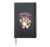 Womens Lhasa Apso Girl Cartoon Cute Pet Puppy Toy Dog Breed Hardcover Journal, Black