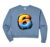Womens Number 6 Graffiti 6th Birthday Kids Drip Paint Party Six Art Comfort Colors Crop Sweatshirt