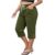 Women’s Plus Size Capri Pants Drawstring Waist with Pockets