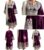 Women’s Purple Afghan Velvet Dress with Dupatta