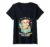 Women’s Ready to Munch and Learn Cute Puppy Lunchbox Snack Time V-Neck T-Shirt