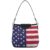 Women’s Shoulder Handbags Usa Flag Stars Tote Bags