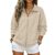 Womens Sweatshirts No Hood Oversized Zip Up Ladies Fleece Jacket Fall 2026