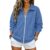 Womens Sweatshirts No Hood Oversized Zip Up Ladies Fleece Jacket Fall 2026