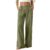 Women’s Wide Leg Linen Pants High Waist Straight Leg Dress Pants 2026 Casual Business Linen Trousers with Pockets Green