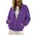 Womens Zip Up Hoodies 2026 Fall Winter Long Sleeve Hooded Track Coats