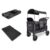 Wonderfold W4 Luxe Pro Bundle – 4-Seater Stroller Wagon with All-Weather Mat and Flex Snack Tray, Safety-Certified with 5-Point Harnesses – Gray