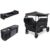 WonderFold X4R Bundle – 4-Seater Stroller Wagon with X Series Snack Tray and Parent Console, Safety-Certified with 5-Point Harnesses – Black