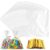 Woobroo 300 Transparent Plastic Bags 15 x 10 cm with 300 Gold Ties – for Sweets, Biscuits, Gifts – Ideal for Parties, Weddings, Food Shops