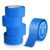 Woobroo 5 Rolls Blue Painters Tape – 50mm×50m Heat & UV Resistant, Easy Peel Masking Tape for Painting Projects, Crafts, Renovations & Edge Finishing