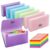 Woobroo 8 Pcs Expandable File Folder,A6-Sized Document Organiser 13-Compartment Storage Design Portable Accordion Card Holder with Colour-Coded tabs Ideal for Managing Card, Bill and Receipt