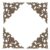 Wood Carved Furniture Appliques 8 Pieces Wood Carved Corner Flower Veneer Background Wall Door and Furniture Decoration 40 * 40cm