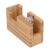 Wood Desktop Tape Dispenser, Tape Cutter Holder for Office Desk, Adhesive Roll Base with Compact Design, Stationery Tool for Students and Professionals