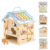 Wooden Activity Cubes Baby Toys Montessori Activity Cube for 1 Year Old