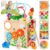 Wooden Activity Cube Toddler Montessori Learning Toys for 1 2 3 Year Old
