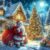 Wooden Adults Jigsaw Puzzle 1000 Pieces for Santa Claus Winter House Pattern, Christmas Scenic Art, Indoor Leisure Puzzle