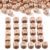 Wooden Alphabet Beads, 260 Pieces 12 mm Natural Beech Wood Letter Cubes with Holes, Square Letter Blocks for DIY Jewelry Making and Name Projects, Craft Supplies for Personalized Messages