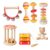 Wooden Baby Rattle Set 7 PCS, Montessori Sensory Musical Toys for Toddlers 0-3, Natural Wood Percussion Shakers & Rattles, Early Learning Gift for Infant Boys Girls