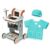 Wooden Baby Walker，Wooden Doctor Playset, Kids Doctor Kits with 15PCS Accessories | Dr Pretend Playset for Kids/Toddlers Ages 3-5, 6-8