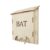 Wooden Bat House, Outdoor Bat Shelter, Garden Habitat Box, 12x5x16cm
