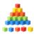 Wooden Blocks 50pcs,2-3cm (0.79-1.18 in) Small Cubes for Stacking Sorting,Colorful Building Blocks Math Toys for Classroom School Adults