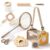 Wooden Bug Catcher Kit for Kids 3-8, 10PCS Durable Outdoor Explorer Kit with Magnifying Glass, Butterfly Net & STEM Guide, Catch & Release Adventure Set for Backyard & Camping